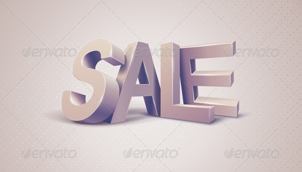 GraphicRiver Sale 3D Text Message 6183412 GraphicRiver Sale 3D Text Message 6183412