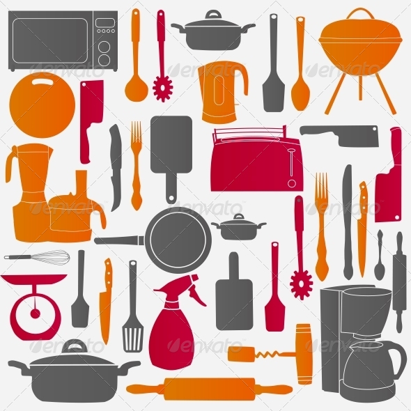 GraphicRiver Vector Illustration of Kitchen Tools for Cooking 6183943 GraphicRiver Vector Illustration of Kitchen Tools for Cooking 6183943