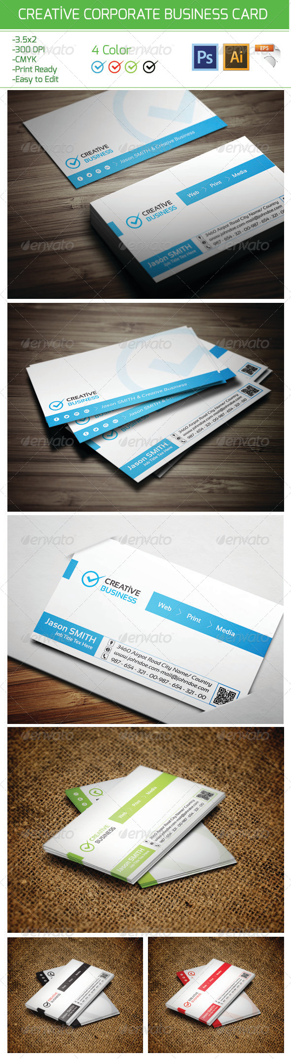 GraphicRiver Creative Corporate Business Card 17 6168120 GraphicRiver Creative Corporate Business Card 17 6168120