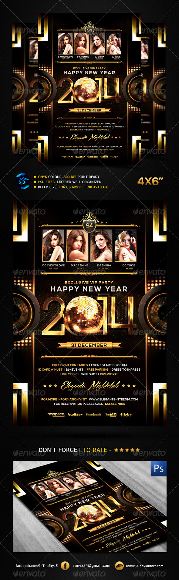 GraphicRiver New Year 2014 Flyer Template 6183379 GraphicRiver New Year 2014 Flyer Template 6183379