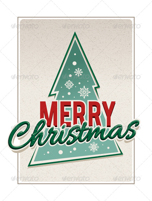GraphicRiver Retro Merry Christmas Typography 6188518 GraphicRiver Retro Merry Christmas Typography 6188518