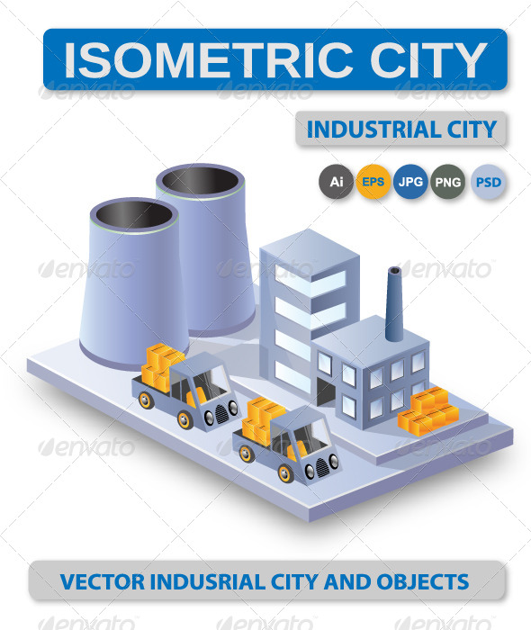 GraphicRiver Industrial Vector City 6189487 GraphicRiver Industrial Vector City 6189487