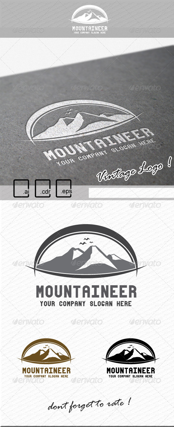 GraphicRiver Mountaineer Logo 6189755 GraphicRiver Mountaineer Logo 6189755