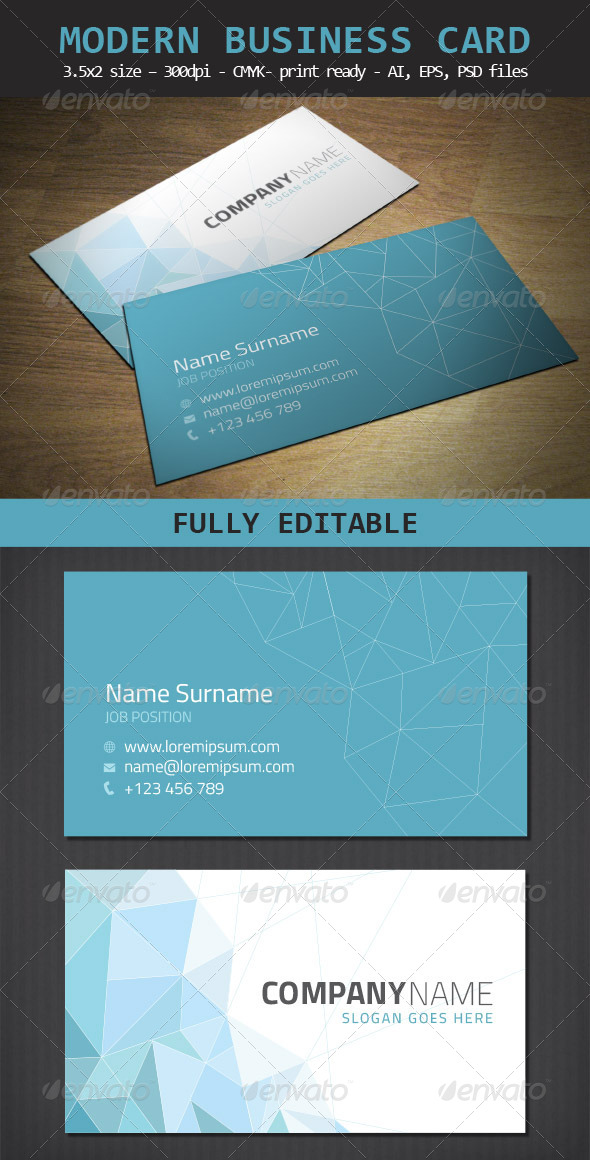 GraphicRiver Modern Business Card Template 6158017 GraphicRiver Modern Business Card Template 6158017