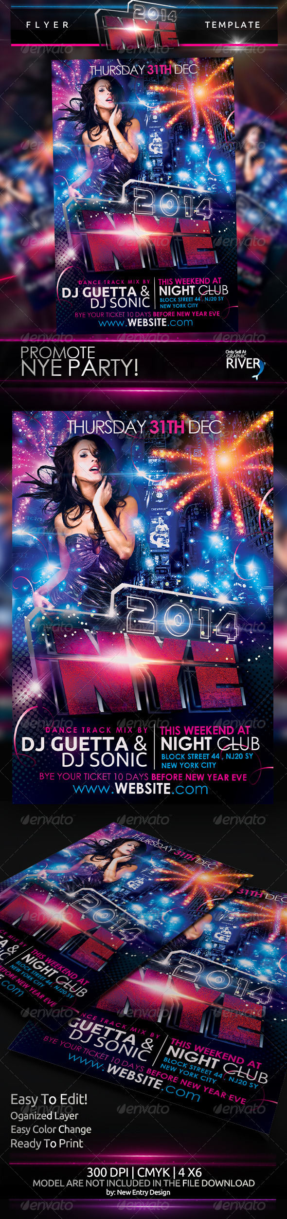 GraphicRiver Nye 2014 Flyer Template 6190660 GraphicRiver Nye 2014 Flyer Template 6190660