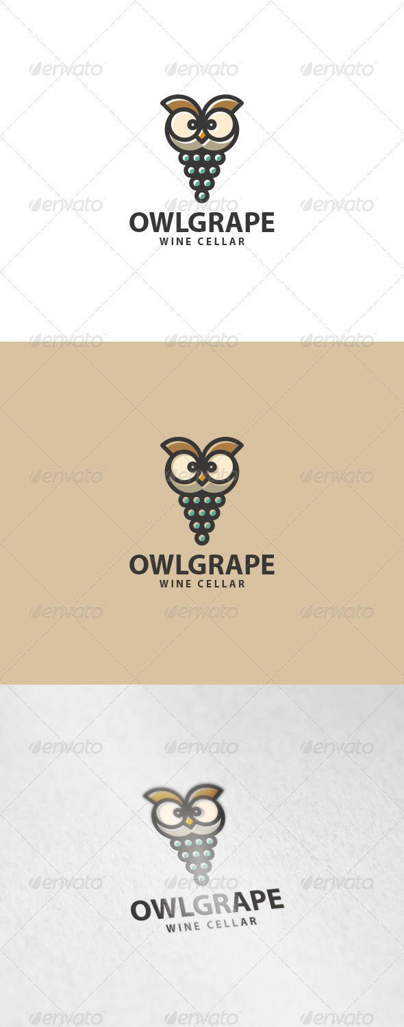 GraphicRiver Owl Grape Logo 6193901 GraphicRiver Owl Grape Logo 6193901
