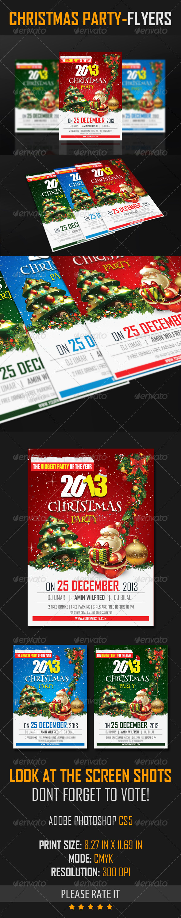 GraphicRiver Christmas Party Flyers 6157891 GraphicRiver Christmas Party Flyers 6157891