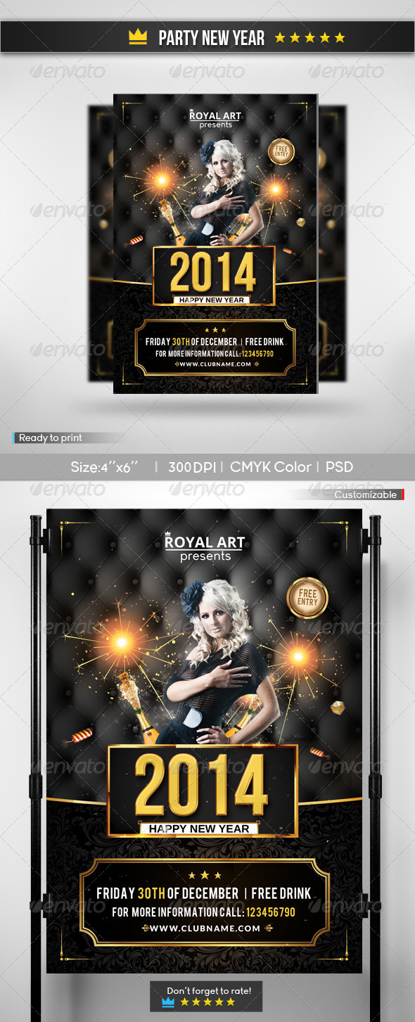 Party New Year Flyer - Clubs & Parties Events