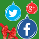 Christmas Social Media Icon Set Christmas Social Media Icon Set - GraphicRiver Item for Sale
