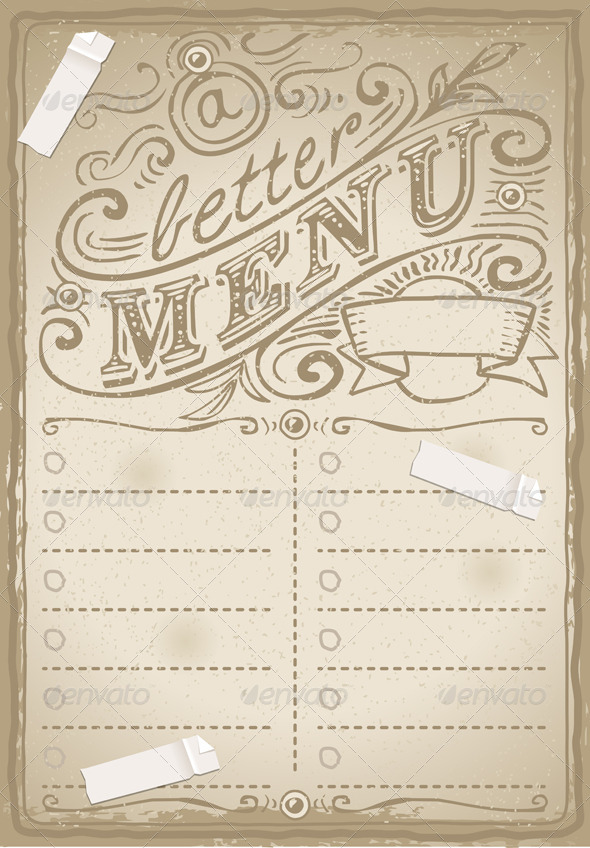 GraphicRiver Vintage Graphic Page for Restaurant 6200242 GraphicRiver Vintage Graphic Page for Restaurant 6200242
