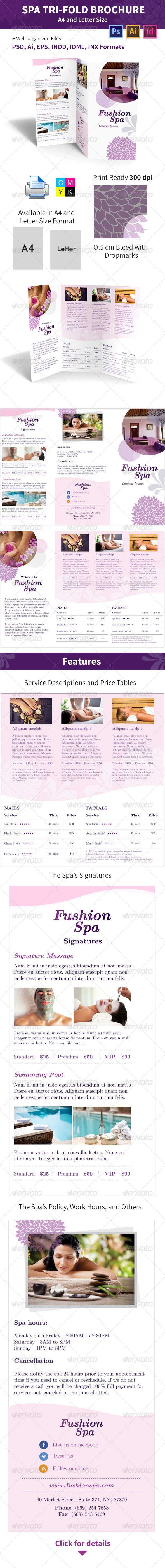 GraphicRiver Spa Trifold Brochure A4 and Letter Sizes 6202812 GraphicRiver Spa Trifold Brochure A4 and Letter Sizes 6202812