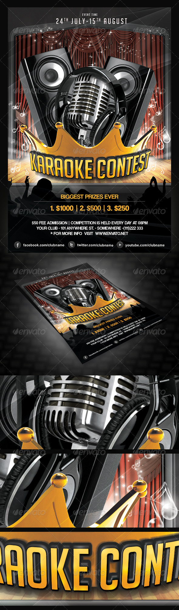 Karaoke Contest Flyer - Events Flyers