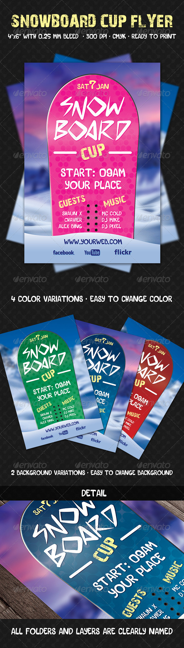 GraphicRiver Snowboard Cup Flyer 6203735 GraphicRiver Snowboard Cup Flyer 6203735