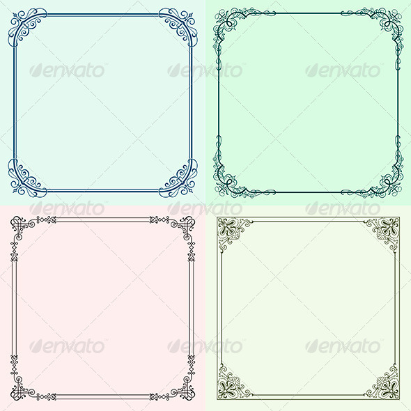 GraphicRiver Decorative Frames 6204940 GraphicRiver Decorative Frames 6204940