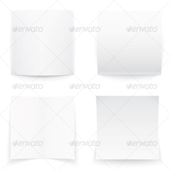 GraphicRiver Paper Banners on White Background Soft Shadows 6205970 GraphicRiver Paper Banners on White Background Soft Shadows 6205970
