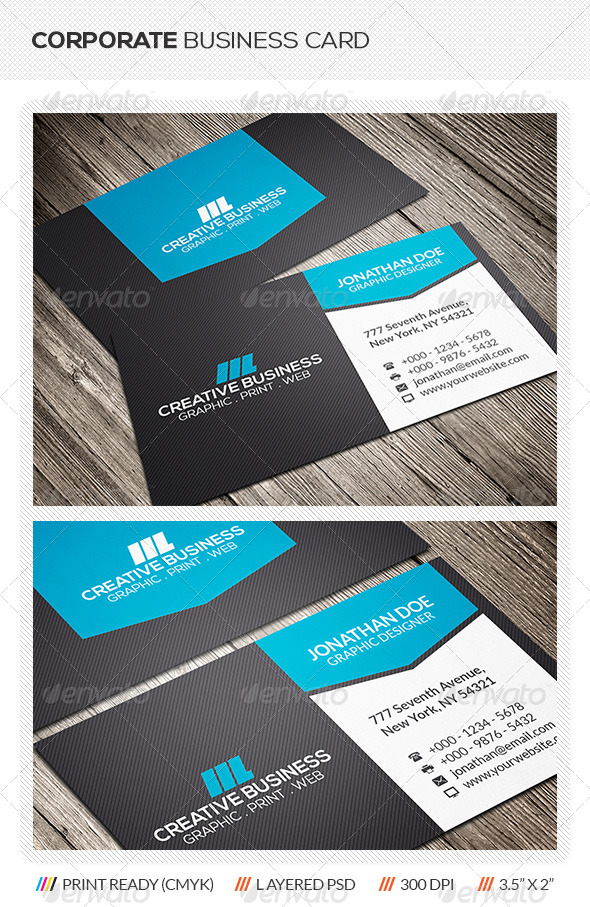 GraphicRiver Creative Corporate Business Card 6206580 GraphicRiver Creative Corporate Business Card 6206580