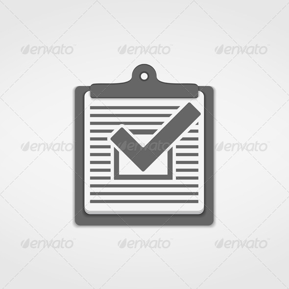 GraphicRiver Check List Icon 6206734 GraphicRiver Check List Icon 6206734