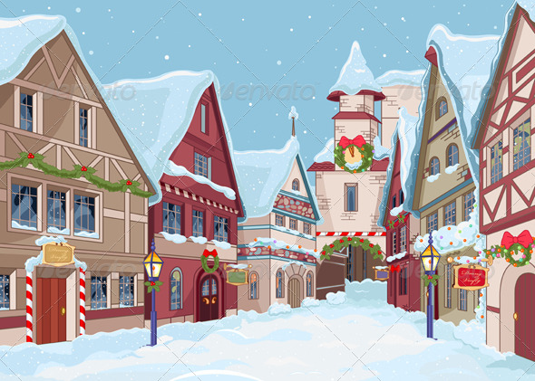 GraphicRiver Christmas Town 6211847 GraphicRiver Christmas Town 6211847