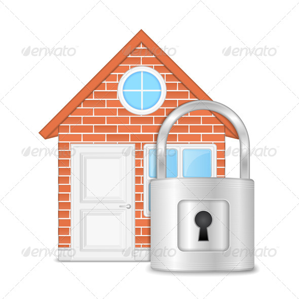 GraphicRiver House with Lock 6211985 GraphicRiver House with Lock 6211985
