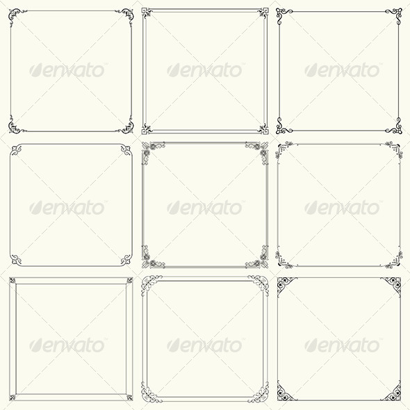 GraphicRiver Decorative Frames 6212688 GraphicRiver Decorative Frames 6212688