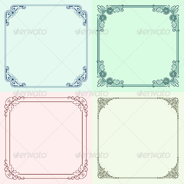 GraphicRiver Decorative Frames 6212708 GraphicRiver Decorative Frames 6212708