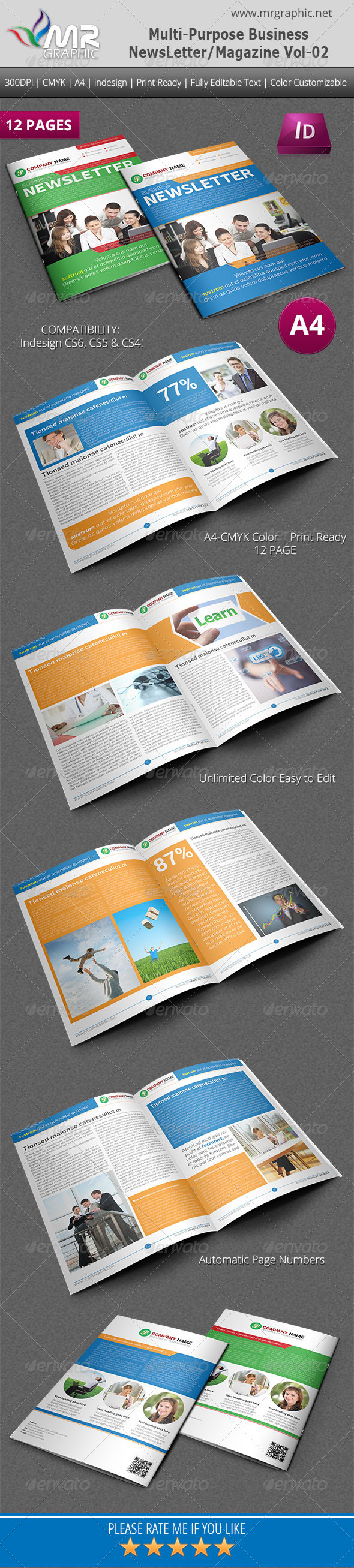 Multipurpose Business Newsletter Template Vol-02 (Newsletters)