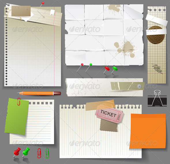 GraphicRiver Paper Pages and Clips 6217013 GraphicRiver Paper Pages and Clips 6217013