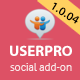 Social Extension for UserPro - CodeCanyon Item for Sale