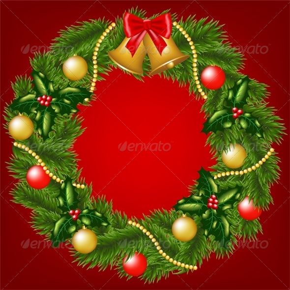 GraphicRiver Christmas Wreath 6218916 GraphicRiver Christmas Wreath 6218916