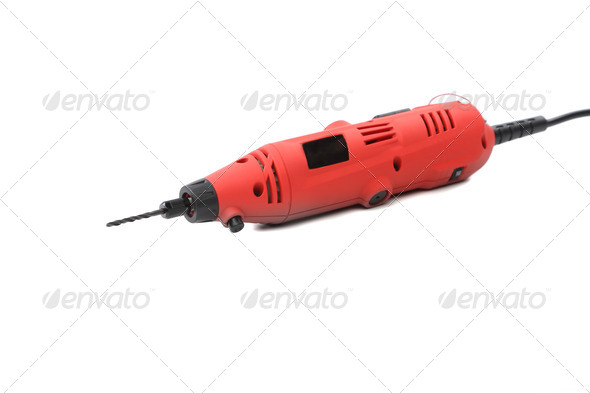 Mini drill with attachment. (Misc) Photo Download