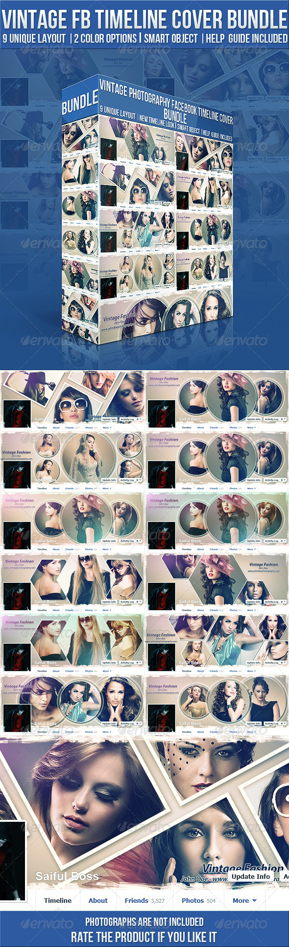 GraphicRiver Vintage Photography Facebook Timeline Cover Bundle 6219693 GraphicRiver Vintage Photography Facebook Timeline Cover Bundle 6219693