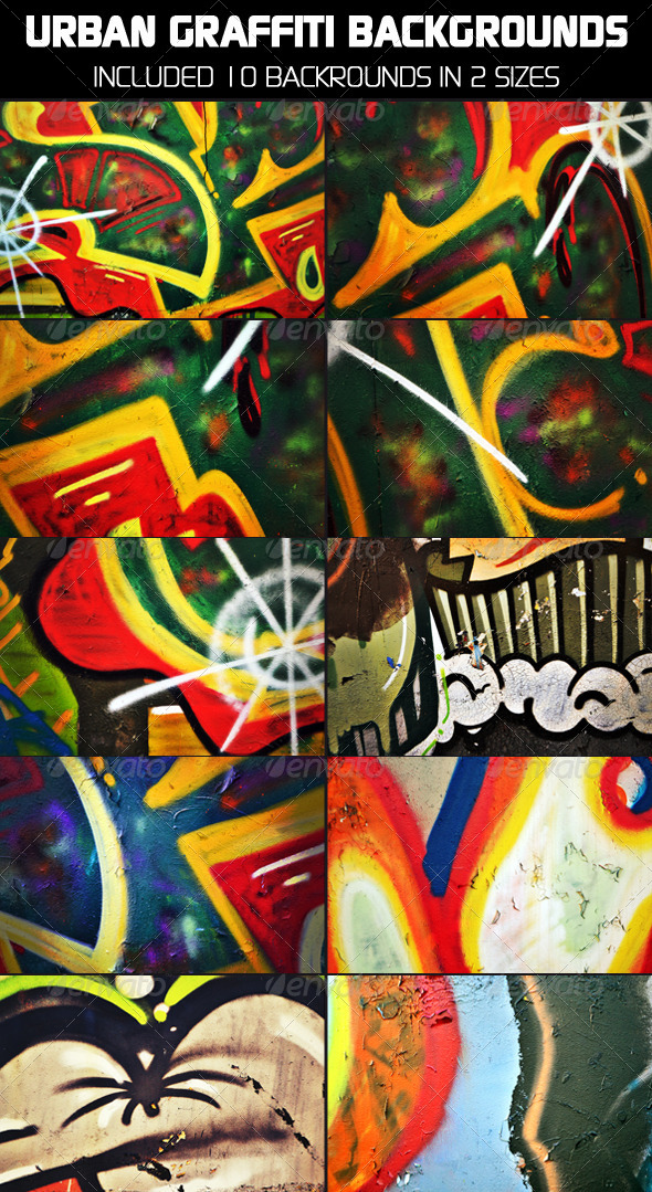 Urban Graffiti Backgrounds_v3 - Urban Backgrounds