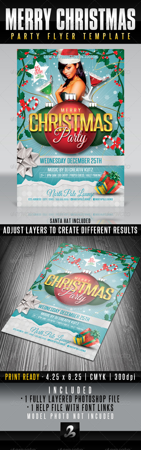 GraphicRiver Merry Christmas Party Flyer Template 6229115 GraphicRiver Merry Christmas Party Flyer Template 6229115