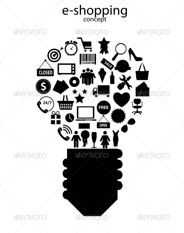 GraphicRiver E-shopping Concept Icons 6229982 GraphicRiver E-shopping Concept Icons 6229982