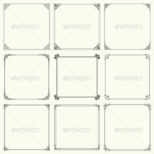 GraphicRiver Decorative Frames 6232471 GraphicRiver Decorative Frames 6232471