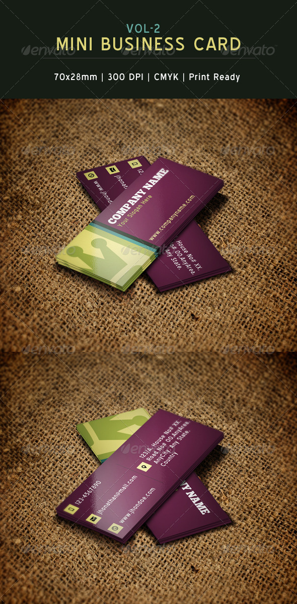 GraphicRiver Creative Mini Business Card 2 6232687 GraphicRiver Creative Mini Business Card 2 6232687