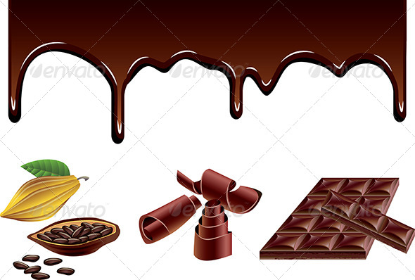 GraphicRiver Chocolate and Cacao Vector Set 6232699 GraphicRiver Chocolate and Cacao Vector Set 6232699