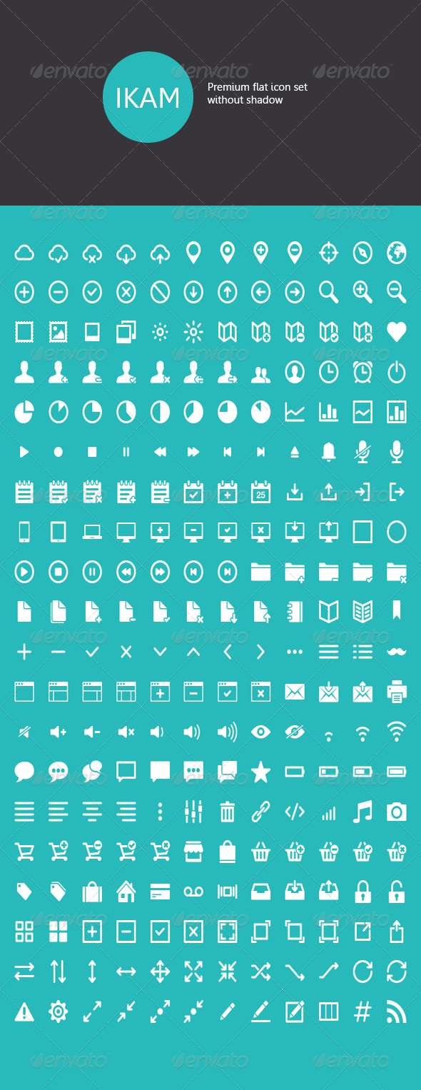 GraphicRiver Ikam Premium Flat Icon Set 6235508 GraphicRiver Ikam Premium Flat Icon Set 6235508