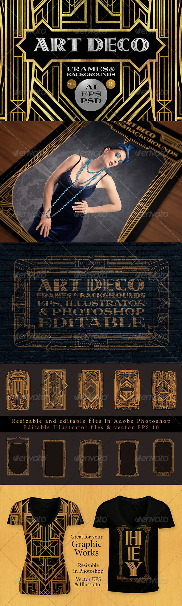 GraphicRiver 10 Frames Vol.2 Art Deco Style 6243269 GraphicRiver 10 Frames Vol.2 Art Deco Style 6243269