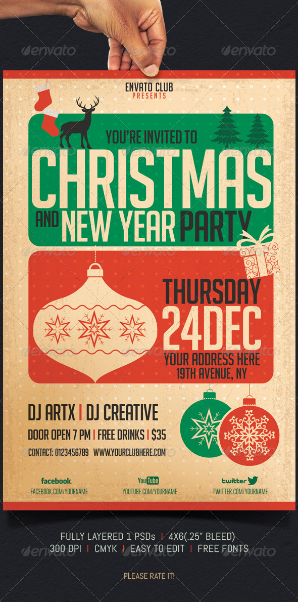 GraphicRiver Christmas and New Year Party 6244360 GraphicRiver Christmas and New Year Party 6244360