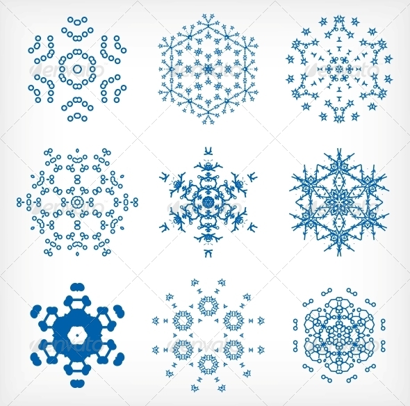 GraphicRiver Snowflakes for Christmas Decor Set 6245338 GraphicRiver Snowflakes for Christmas Decor Set 6245338