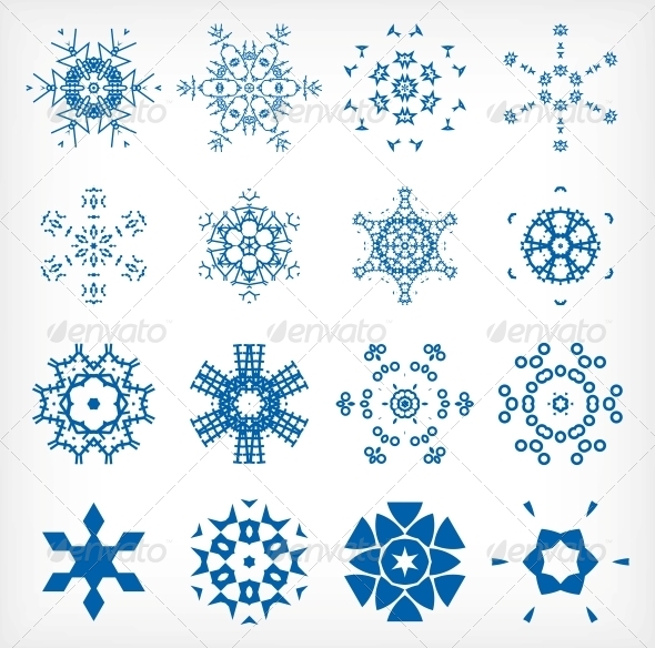 GraphicRiver Set of Isolated Snowflakes for Christmas Decor 6245546 GraphicRiver Set of Isolated Snowflakes for Christmas Decor 6245546