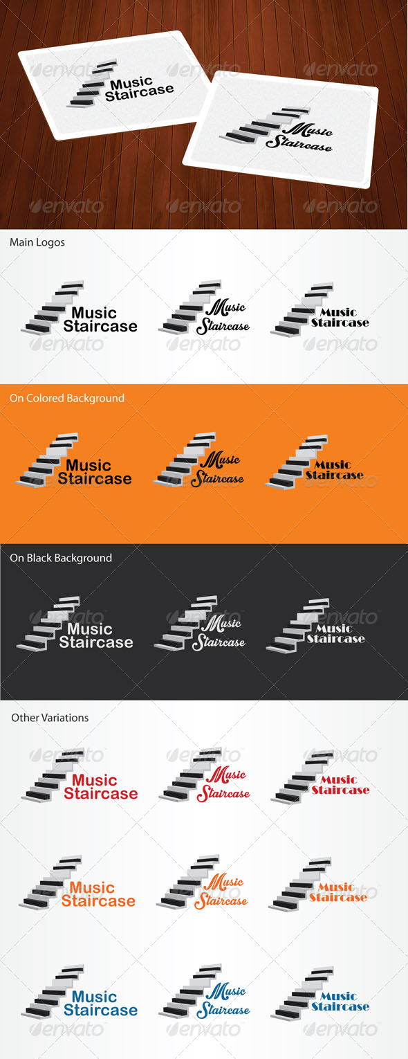 GraphicRiver Music Staircase Logo 6246046 GraphicRiver Music Staircase Logo 6246046