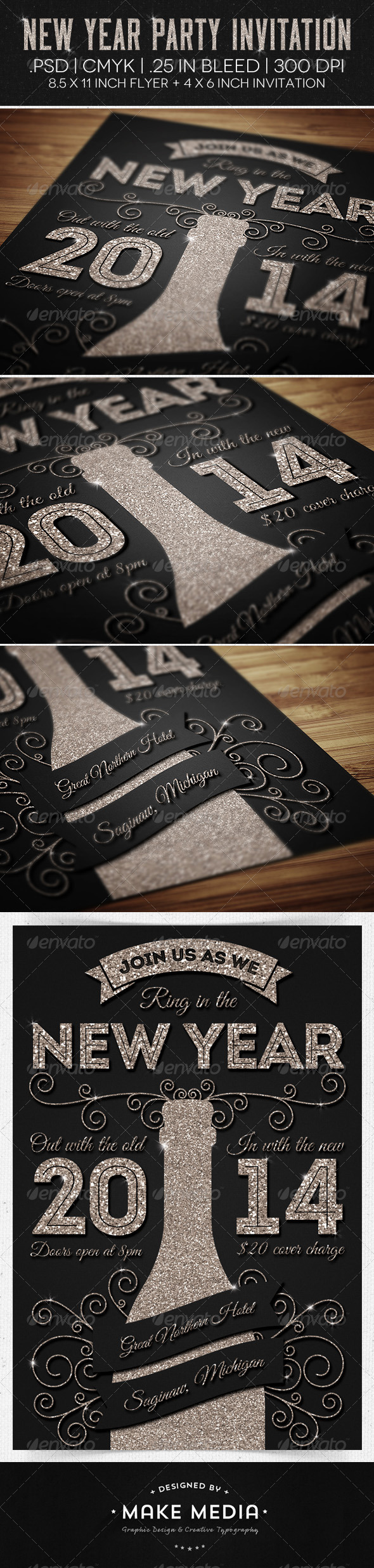 GraphicRiver New Year Party Flyer & Invitation 6247342 GraphicRiver New Year Party Flyer & Invitation 6247342