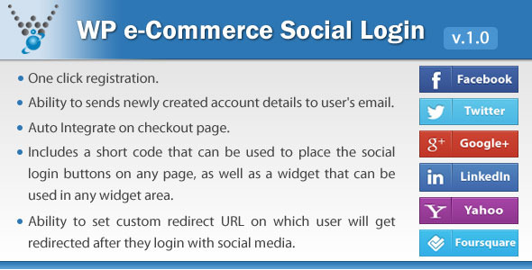 CodeCanyon WP e-Commerce Social Login WordPress plugin 6250167 CodeCanyon WP e-Commerce Social Login WordPress plugin 6250167