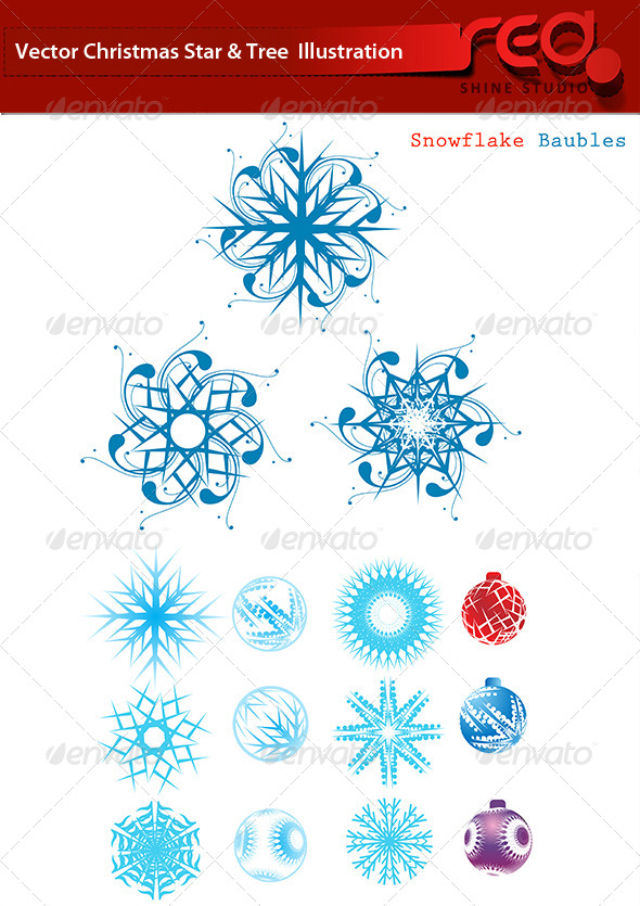 GraphicRiver Snowflakes for Christmas Decor Set 6250526 GraphicRiver Snowflakes for Christmas Decor Set 6250526