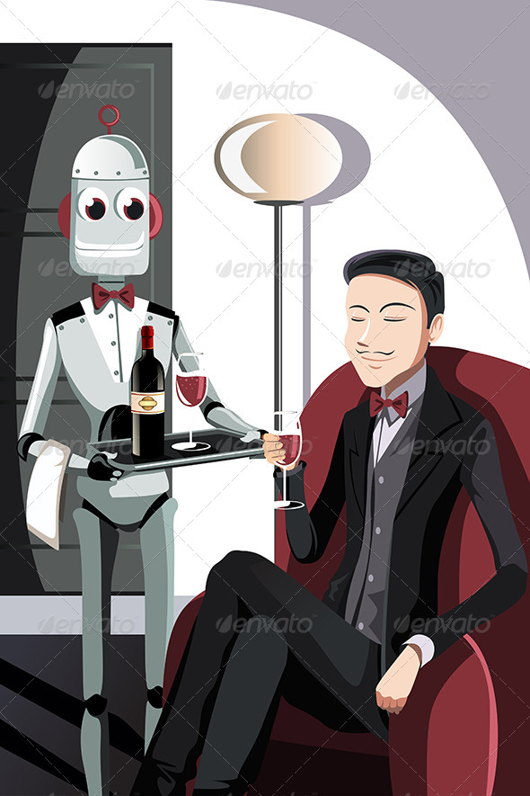 GraphicRiver Man and Robot 6255008 GraphicRiver Man and Robot 6255008