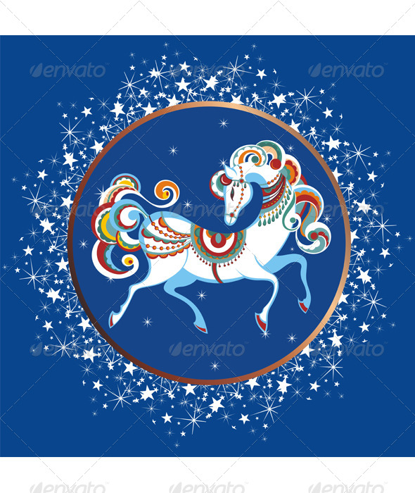 GraphicRiver Year of the Blue Horse 6260430 GraphicRiver Year of the Blue Horse 6260430
