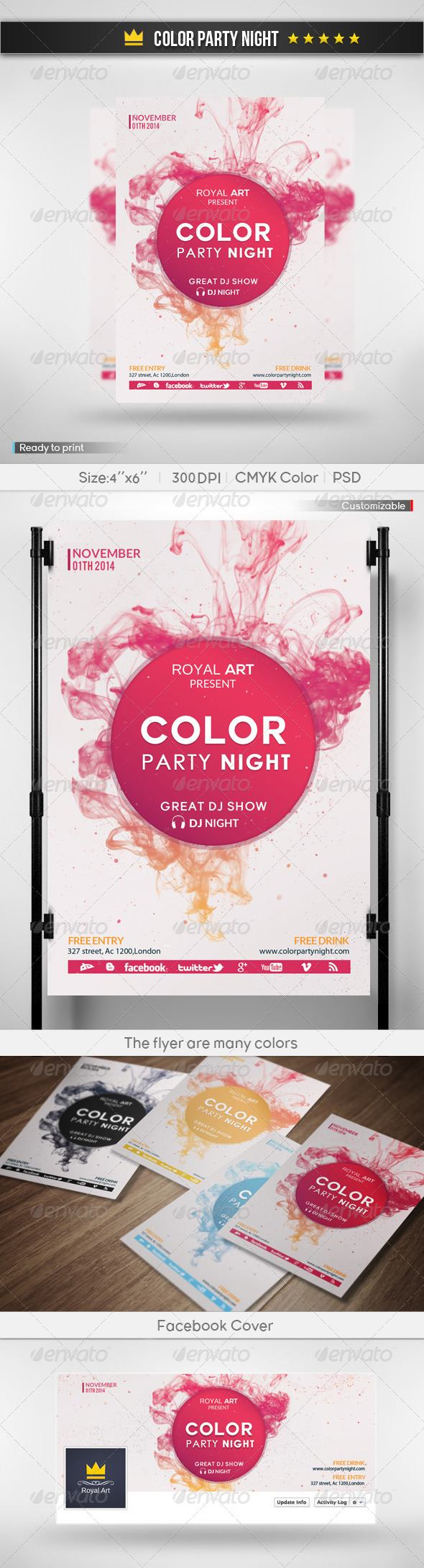 GraphicRiver Color Party Night 6219906 GraphicRiver Color Party Night 6219906