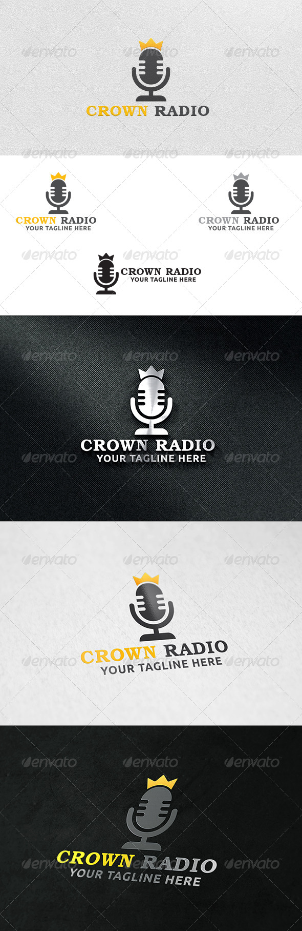 GraphicRiver Crown Radio Logo Template 6263977 GraphicRiver Crown Radio Logo Template 6263977